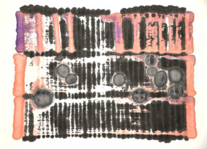 aus: Perlen am Wegesrand, japan.+deutsche Tusche auf Reispapier, Formate 25x25 cm, 2021
aus: Perlen am Wegesrand, japan.+ deutsche Tusche auf Reispapier, Formate 25x20 cm, 2021