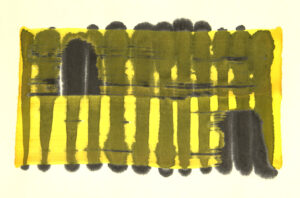 aus: Linienverband, japan.+deutsche Tusche auf Reispapier, Formate ca. 15x20 cm, 2021